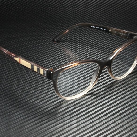 Burberry Womens 52mm Brown Pink Eyeglasses - Picture 3 of 5